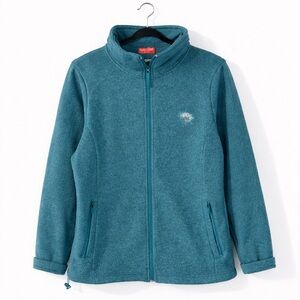 Women's Teal Fleece Manitoulin Island Zip-Up Hoodie